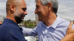 حدث لقاء بين سيتين ومساعده إيدير سارابيا مع غوارديولا في الفندق- الموقع الرسمي لبرشلونة