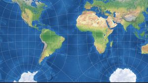 ففي الخرائط المدورة، دائما ما يتم بتر القطبين بحيث لا تظهر خريطة العالم بشكل متصل- جامعة برينستون