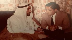 عدي البيطار مع الراحل الشيخ زايد بن سلطان آل نهيان