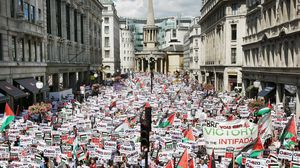 التحالف المؤيد لفلسطين في بريطانيا يستعد لمظاهرات مليونية في اليوم العالمي للتضامن مع غزة للمطالبة بوقف حرب الإبادة ضد الفلسطينيين.