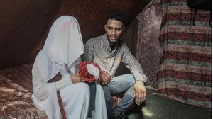ضجت مواقع التواصل الاجتماعي بصور زفاف العروسين قبل استشهادهما بأيام- إنستغرام/ محمد المصري