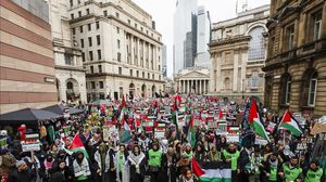مظاهرات في لندن مؤيدة للفلسطينيين ومطالبة بوقف إطلاق النار- الأناضول
