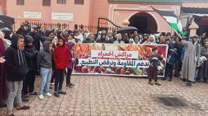 مغاربة يهتفون دعما للمقاومة ورفضا للإبادة الجماعية ومطالبة بوقف التطبيع مع الاحتلال.. فيسبوك