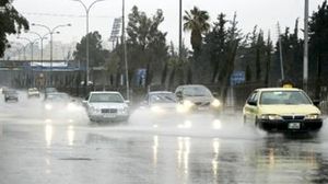 المياه تغمر شوارع عمان - الأناضول
