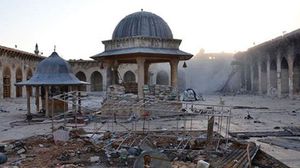 إحدى المساجد المدمرة في سوريا - ا ف ب