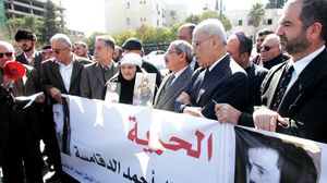 اعتصام لأردنيين يطالبون بالإفراج عن الدقامسة بعد مقتل زعيتر - (أرشيفية)