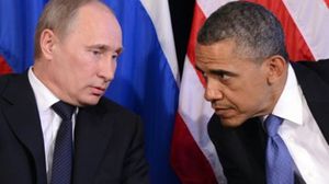 الرئيسان الأمريكي أوباما والروسي بوتين - ا ف ب
