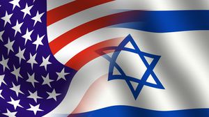 علم إسرائيل أميركا