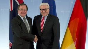وزير خارجية ألمانيا مع نظيره النيوزلندي في برلين - ا ف ب