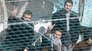 أسرى فلسطينيون في المعتقلات الإسرائيلية - ا ف ب