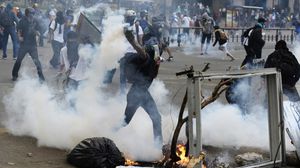 مظاهرات ضد الحكومة الفنزويلية - ا ف ب