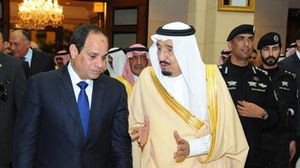 الملك السعودي والرئيس المصري - أ ف ب