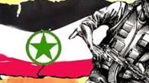 صورة نشرها موقع "أحوازنا" كرمز للثورة المسلحة ضد الحكومة الإيرانية