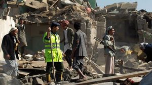 أنباء عن مقتل قيادات من الحوثيين في غارات "عاصفة الحزم" على مقرات الجماعة ـ أ ف ب 