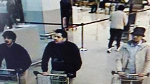 انتحاريو مطار بروكسل بكاميرا المطار قبل تنفيذ الهجوم- تويتر
