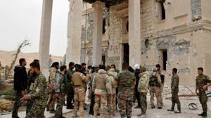 جيش النظام السوري عند دخوله مدينة تدمر- أرشيفية