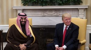 ترامب استقبل الأمير السعودي في المكتب البيضاوي- أ ف ب
