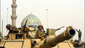 الجيش الأمريكي وسط بغداد عام 2003- جيتي