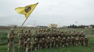 قوات سوريا الديمقراطية هي تحالف يضم قوات كردية ومسلحين عربا يدعمه التحالف الذي تقوده الولايات المتحدة- أ ف ب   