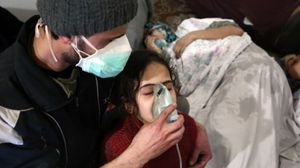 اتهم محققو منظمة حظر الأسلحة الكيميائية نظام الأسد بشن هجمات بغاز السارين والكلور في سوريا في 2017- جيتي