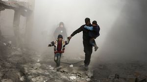 قتل ستة من المدنيين في دوما جراء القصف العنيف للنظام السوري الجمعة (أرشيفية)- جيتي