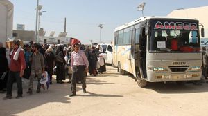 القافلة الـ11 وصلت إدلب من الغوطة الشرقية اليوم السبت- جيتي