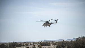 المروحية هبطت اضطراريا في منطقة أبو قرين- جيتي