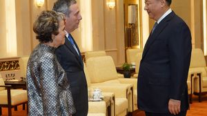 سبق لـ لورانس باكو وزوجته "أديل" أن التقيا الرئيس الصيني في العام 2019- جيتي 