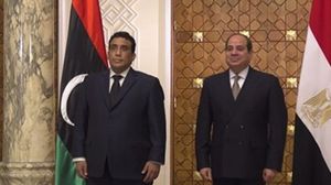 التقى المنفي السيسي في قصر الاتحادية- المكتب الإعلامي للمجلس الرئاسي الليبي