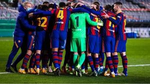 برشلونة سيواجه في نهائي كأس الملك، المتأهل من مباراة ليفانتي وضيفه أتلتيك بلباو- الحساب الرسمي للنادي