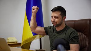 شدد الرئيس الأوكراني أن شعبه سيواصل المقاومة دون رضوخ أو استسلام - الرئاسة الأوكرانية عبر تويتر