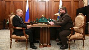 قديروف التقى بوتين الاثنين في الكريملين- Globallookpress Kremlin Pool