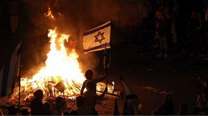 جانب من التظاهرات في تل أبيب- جيتي