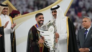 قاد الهيدوس (33 عاما) قطر للفوز بلقب كأس آسيا لأول مرة في 2019- alkass / إكس