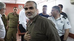 قائد القسام بالضفة إبراهيم حامد في المحكمة الاسرائيلية - ا ف ب
