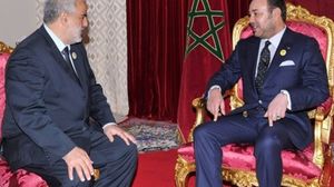 ملك المغرب محمد السادس ورئيس الحكومة بن كيران - ا ف ب