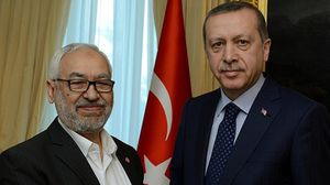 من لقاء سابق جمع أردوغان والغنوشي معا في تركيا - (أرشيفية)