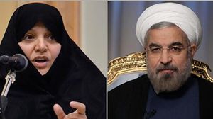  الرئيس حسن روحاني وعقيلته صاحبة عربي - ا ف ب