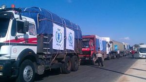قافلة إغاثة للأمم المتحدة إل حلب