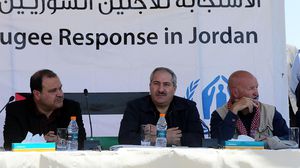 وزيرا الداخلية والخارجية في الأردن جودة والمجالي يفتتحان المخيم - الأناضول
