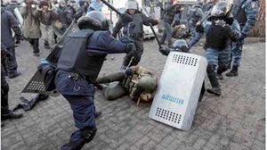 كييف إبان تصعيد القمع ضد المحتجين في عهد يانوكوفيتش - أرشيفية (ا ف ب)