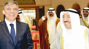 أمير الكويت صباح الاحمد والرئيس التركي عبد الله غل - ا ف ب