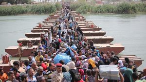 عمليات بغداد  أغلقت جسر بزيبيز أمام النازحين الفارين من الرمادي ـ أرشيفية