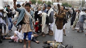 قتلى يمنيون جراء القصف - أرشيفية