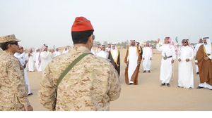 شيوخ قبيلة آل دغيش في استقبال الحرس الوطني - يوتيوب