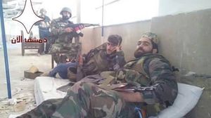 من عناصر قوات الأسد المحاصرين في مشفى جسر الشغور الوطني - تويتر