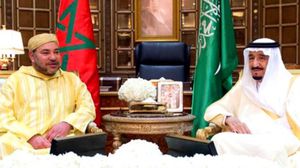 العاهل السعودي في استقبال الملك المغربي محمد السادس في الرياض - أ ف ب