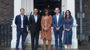 أوباما التقى الأمير وليام وزوجته كيت ميدلتون- تويتر