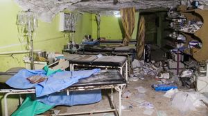 مستشفى خان شيخون بعد الهجوم- أ ف ب
