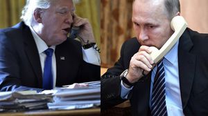 المحادثة هي الثالثة بين بوتين وترامب منذ وصول الأخير إلى البيت الأبيض - ا ف ب